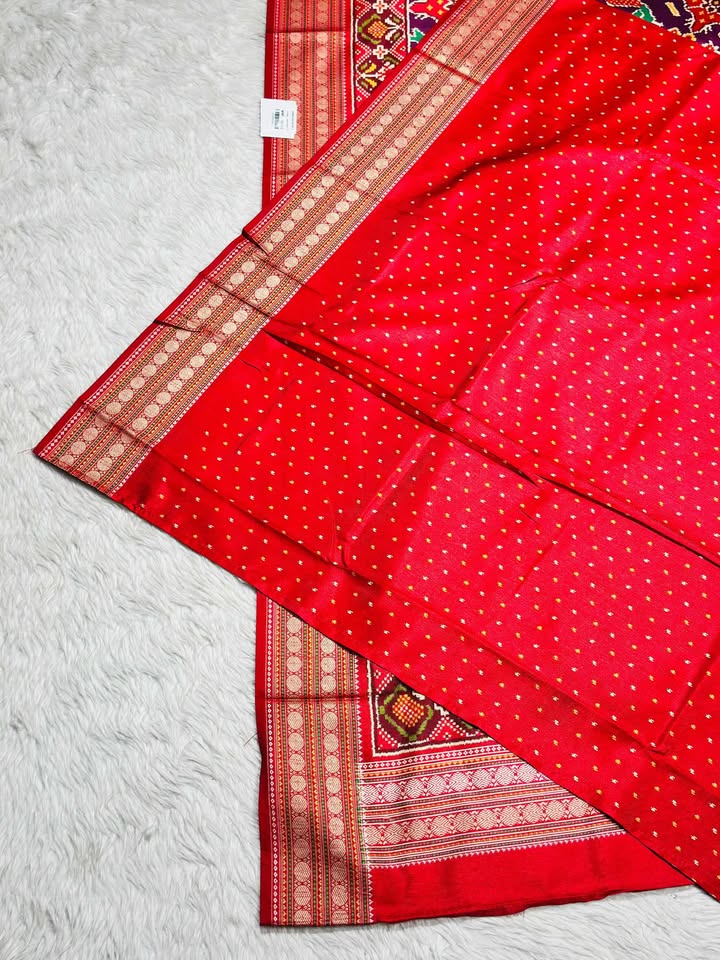 Patola Print Saree with Traditional Border | Festive & Wedding Wear by Shagun Sarees