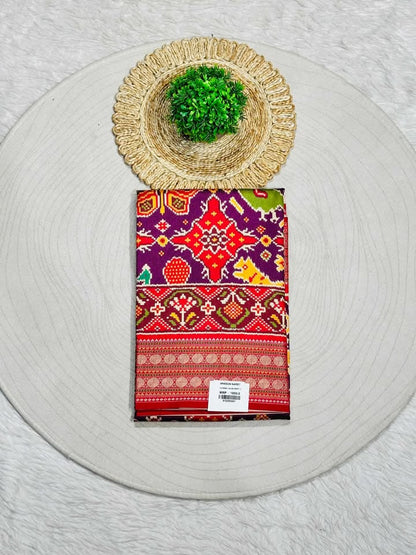 Patola Print Saree with Traditional Border | Festive & Wedding Wear by Shagun Sarees