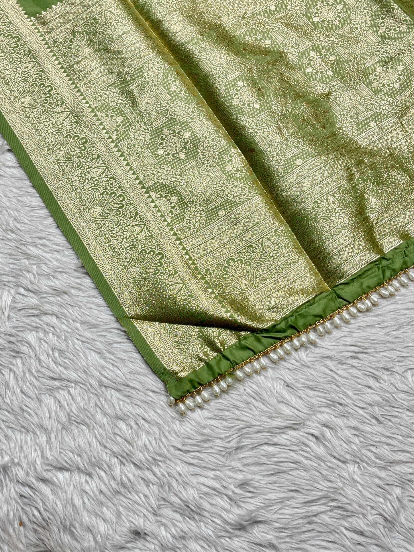 Silk Zari Border Saree with Butti Work | Festive Banarasi Style by SHAGUN FASHION