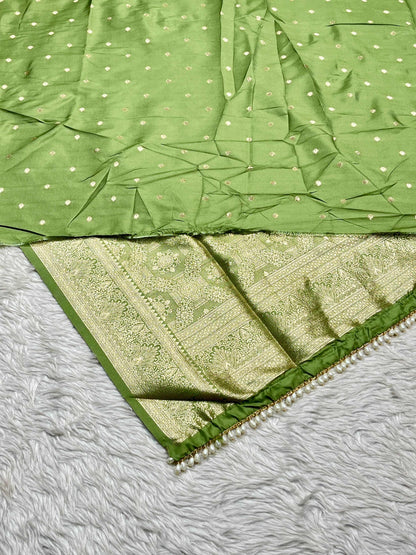 Silk Zari Border Saree with Butti Work | Festive Banarasi Style by SHAGUN FASHION
