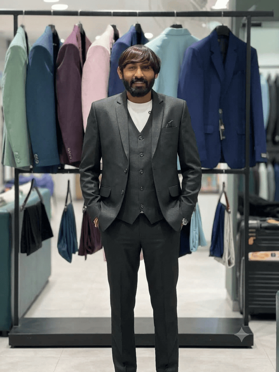 SHAGUN FASHION Premium Designer Men’s 3-Piece Suit Collection