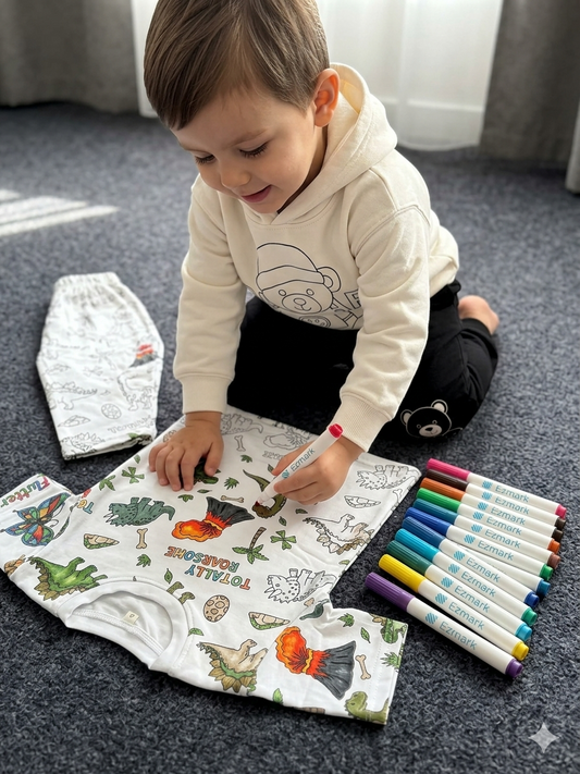 Fun DIY Coloring Kids Night Suit Collection by SHAGUN KIDS