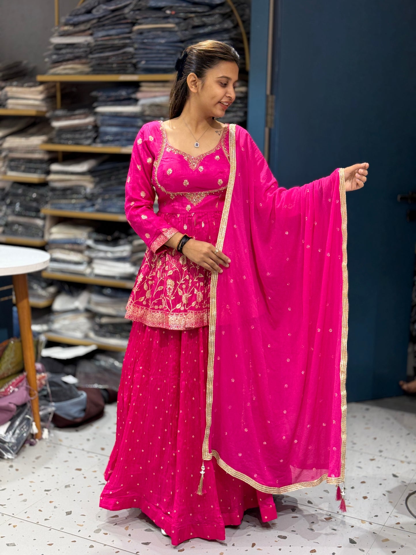 SHAGUN FASHION Royal Embroidered Anarkali Set with Dupatta