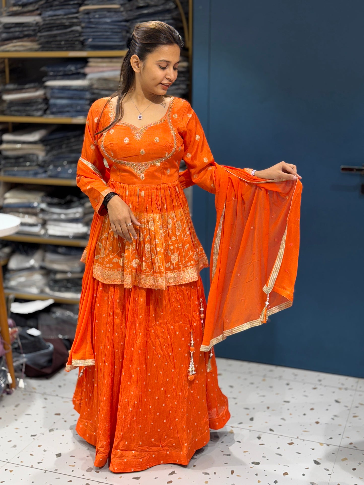 SHAGUN FASHION Royal Embroidered Anarkali Set with Dupatta