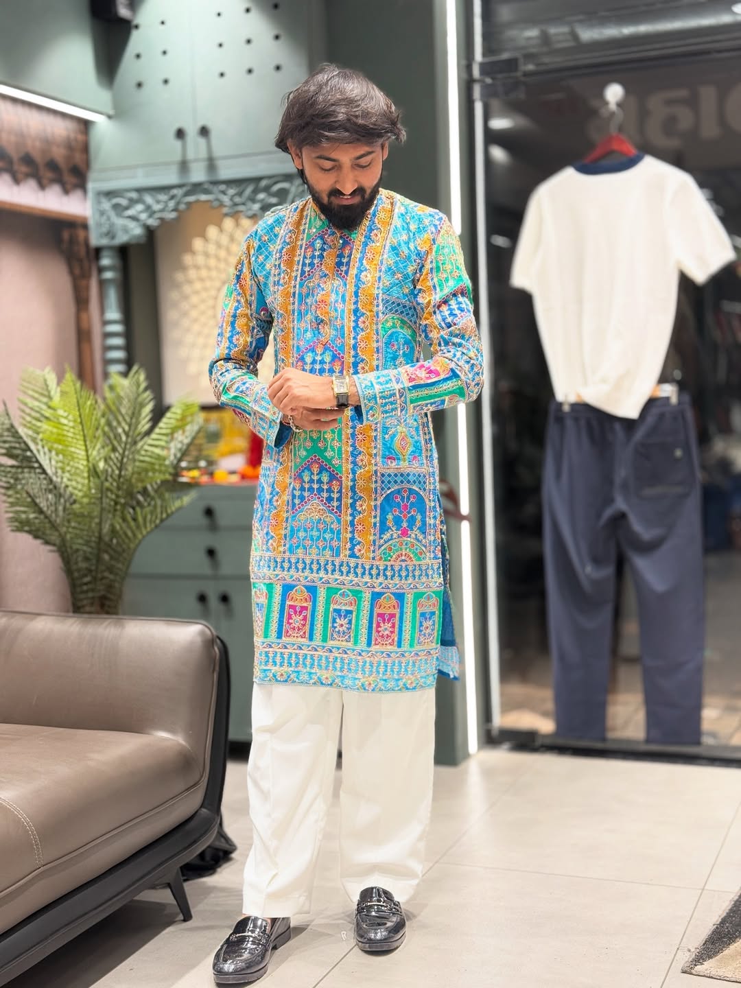 SHAGUN FASHION Royal Embroidered Kurta for Men | Designer Festive & Wedding Wear Kurta