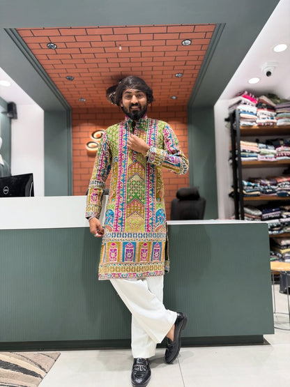 SHAGUN FASHION Royal Embroidered Kurta for Men | Designer Festive & Wedding Wear Kurta