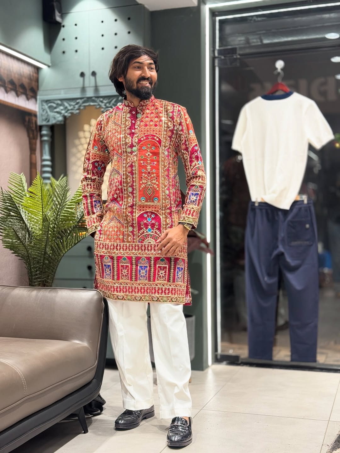 SHAGUN FASHION Royal Embroidered Kurta for Men | Designer Festive & Wedding Wear Kurta