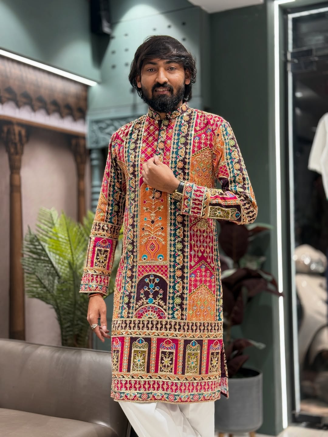 SHAGUN FASHION Royal Embroidered Kurta for Men | Designer Festive & Wedding Wear Kurta