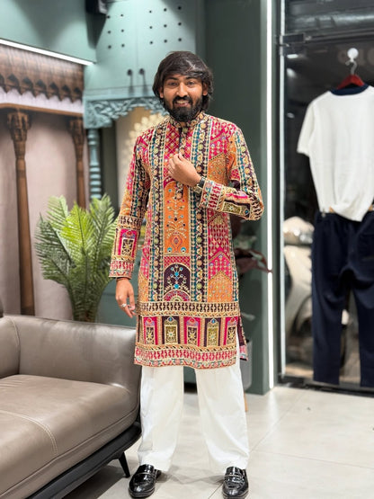 SHAGUN FASHION Royal Embroidered Kurta for Men | Designer Festive & Wedding Wear Kurta
