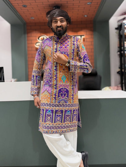 SHAGUN FASHION Royal Embroidered Kurta for Men | Designer Festive & Wedding Wear Kurta