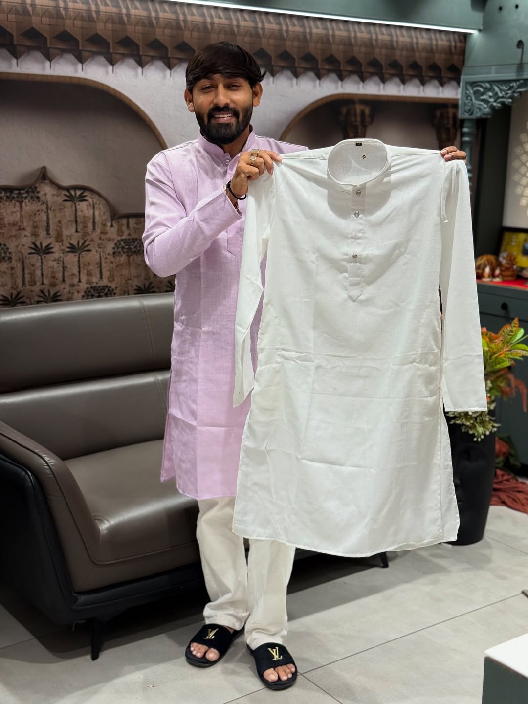 SHAGUN FASHION Cotton Silk Kurta for Men – Classic Festive Wear