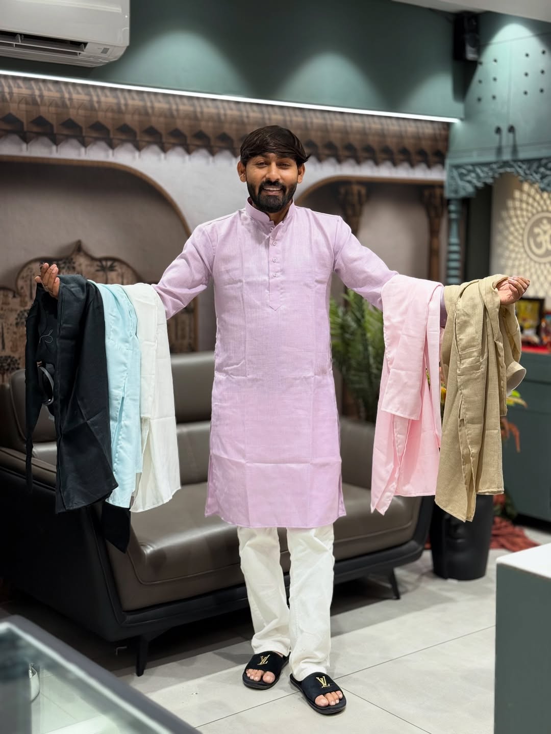 SHAGUN FASHION Cotton Silk Kurta for Men – Classic Festive Wear