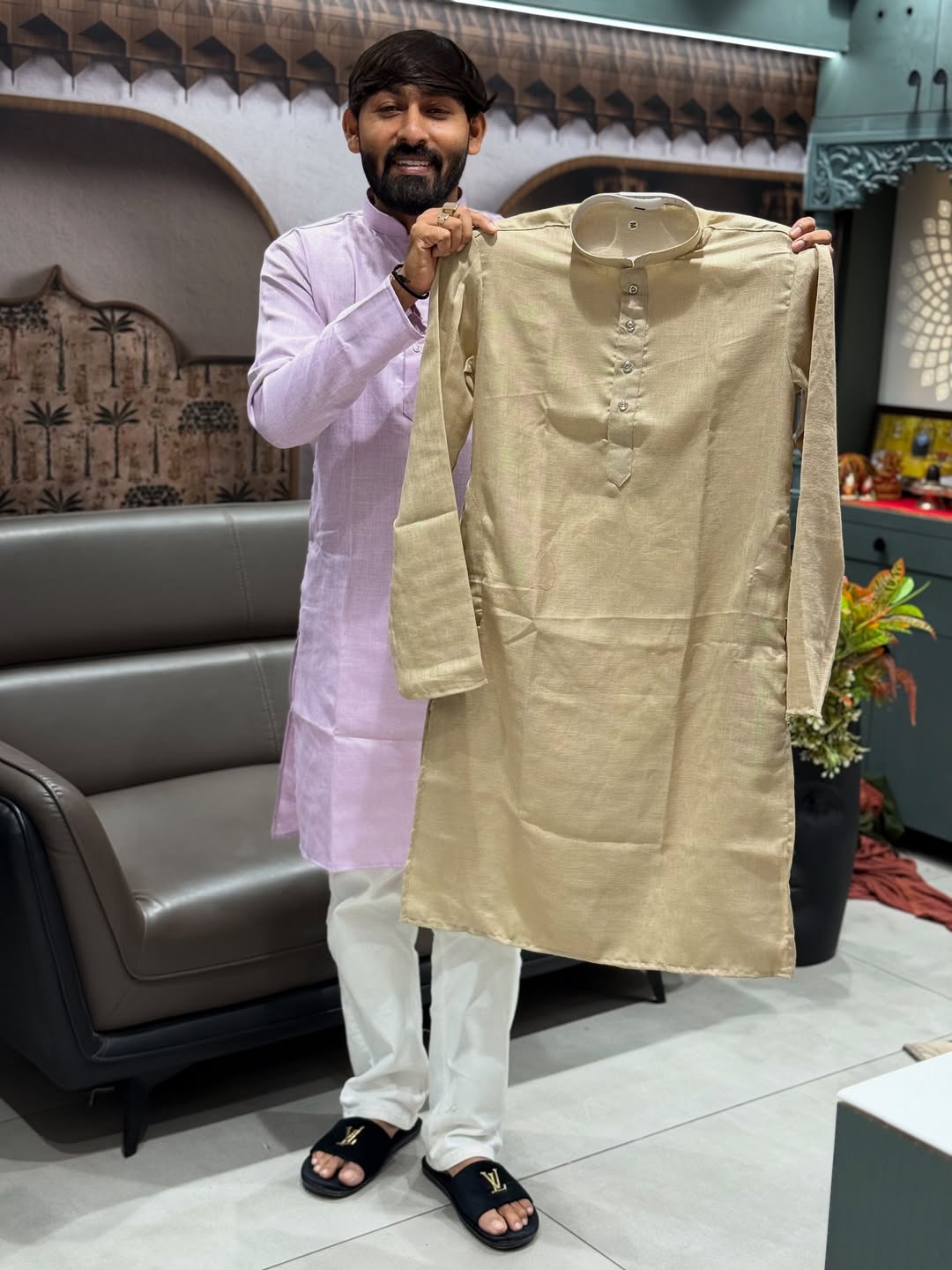 SHAGUN FASHION Cotton Silk Kurta for Men – Classic Festive Wear