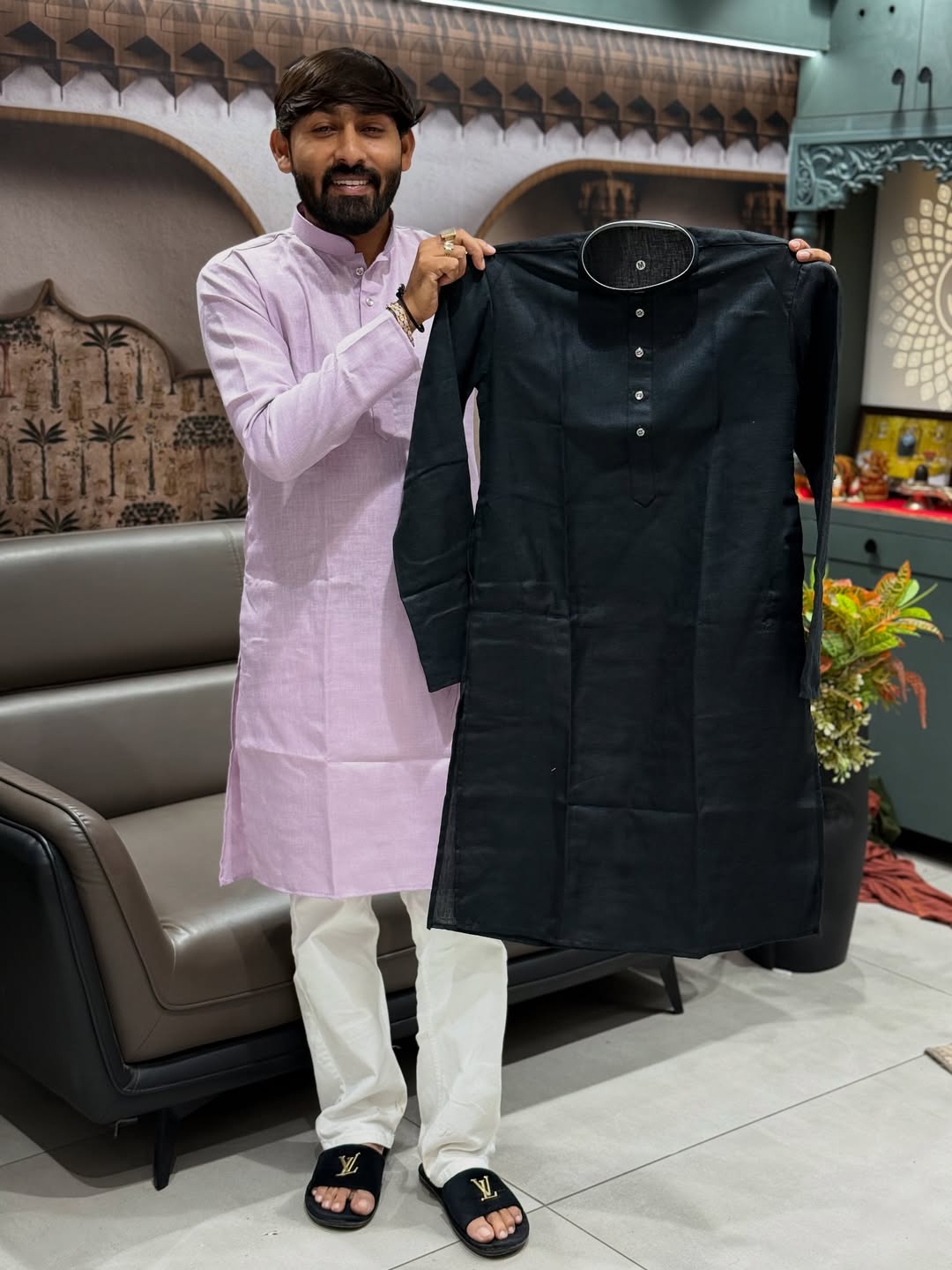 SHAGUN FASHION Cotton Silk Kurta for Men – Classic Festive Wear