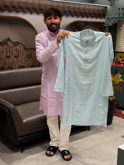 SHAGUN FASHION Cotton Silk Kurta for Men – Classic Festive Wear