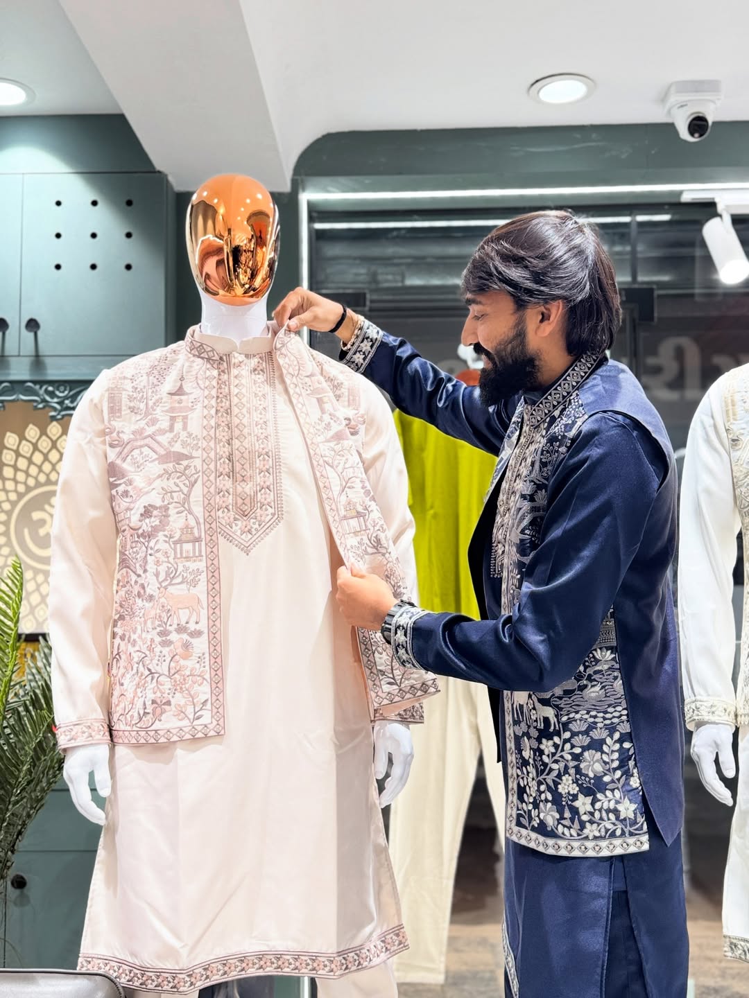 SHAGUN FASHION Premium Embroidered Kurta Set with Designer Jacket
