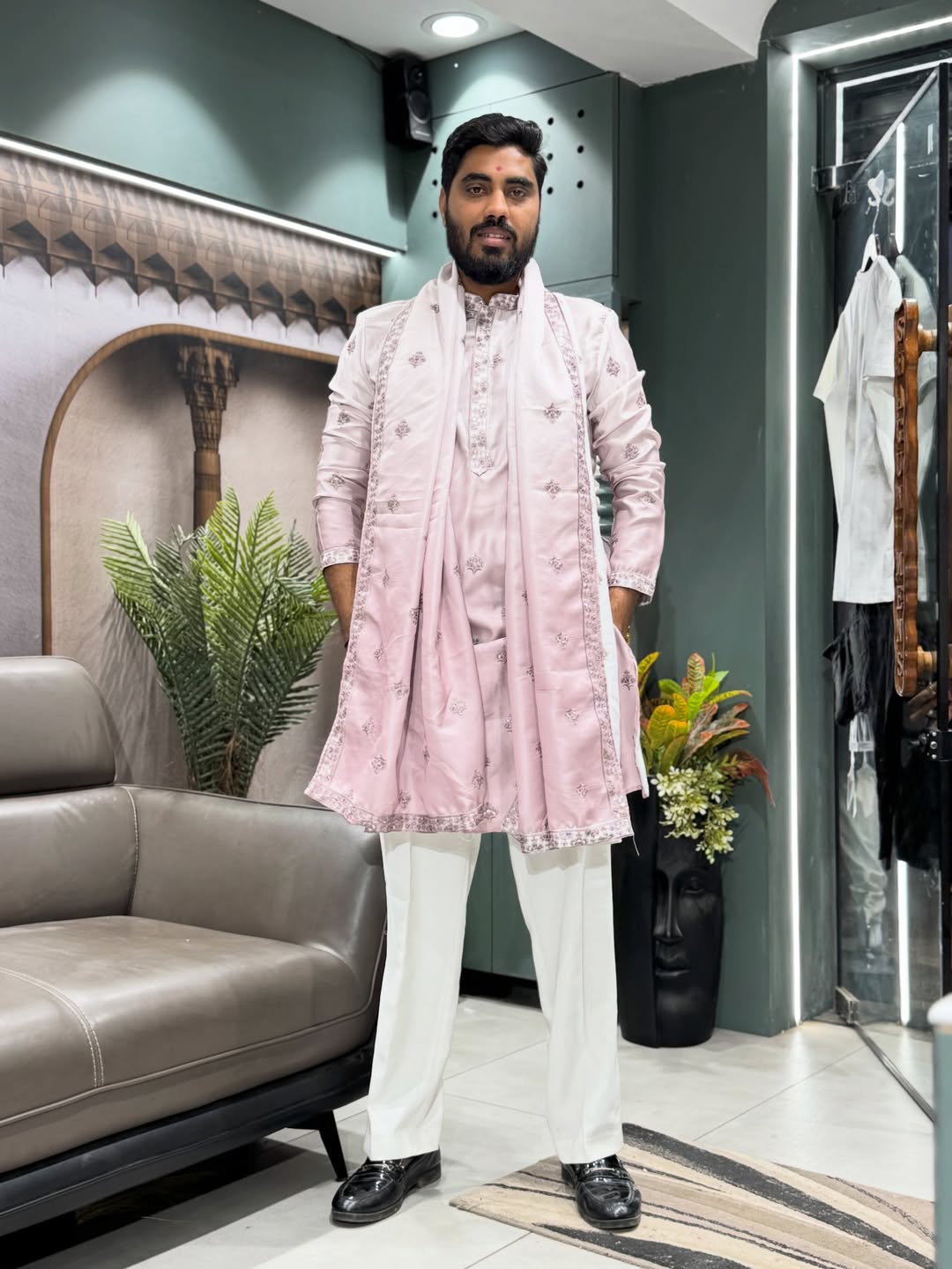 SHAGUN FASHION Royal Embroidered Kurta Set with Dupatta for Men – Festive Ethnic Wear