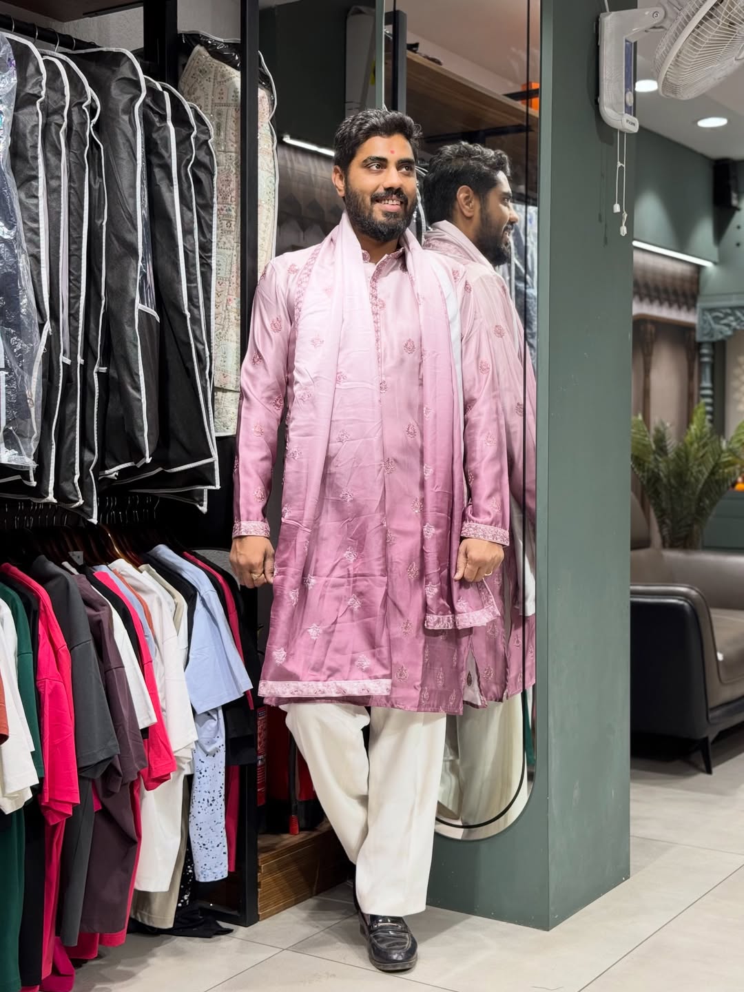 SHAGUN FASHION Royal Embroidered Kurta Set with Dupatta for Men – Festive Ethnic Wear