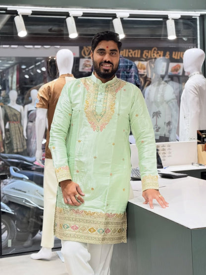 SHAGUN FASHION Embroidered Kurta for Men – Royal Festive Ethnic Wear