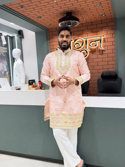 SHAGUN FASHION Embroidered Kurta for Men – Royal Festive Ethnic Wear