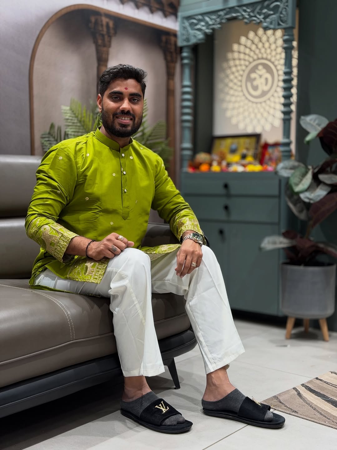 SHAGUN FASHION Royal Elephant Motif Embroidered Men’s Kurta Set Collection
