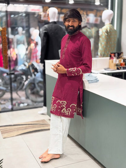 SHAGUN FASHION Embroidered Kurta Set for Men |  Festive & Traditional Wear