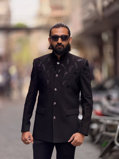 SHAGUN FASHION Designer Bandhgala Suit for Men | Premium Indo-Western Wedding Wear