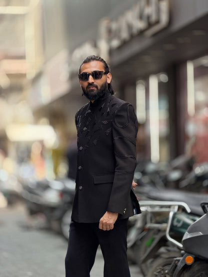 SHAGUN FASHION Designer Bandhgala Suit for Men | Premium Indo-Western Wedding Wear