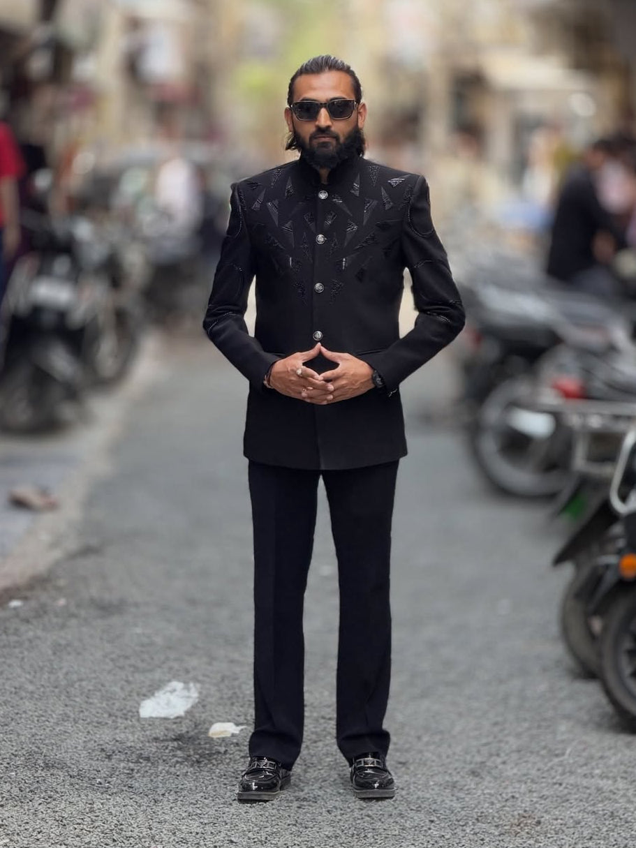 SHAGUN FASHION Designer Bandhgala Suit for Men | Premium Indo-Western Wedding Wear