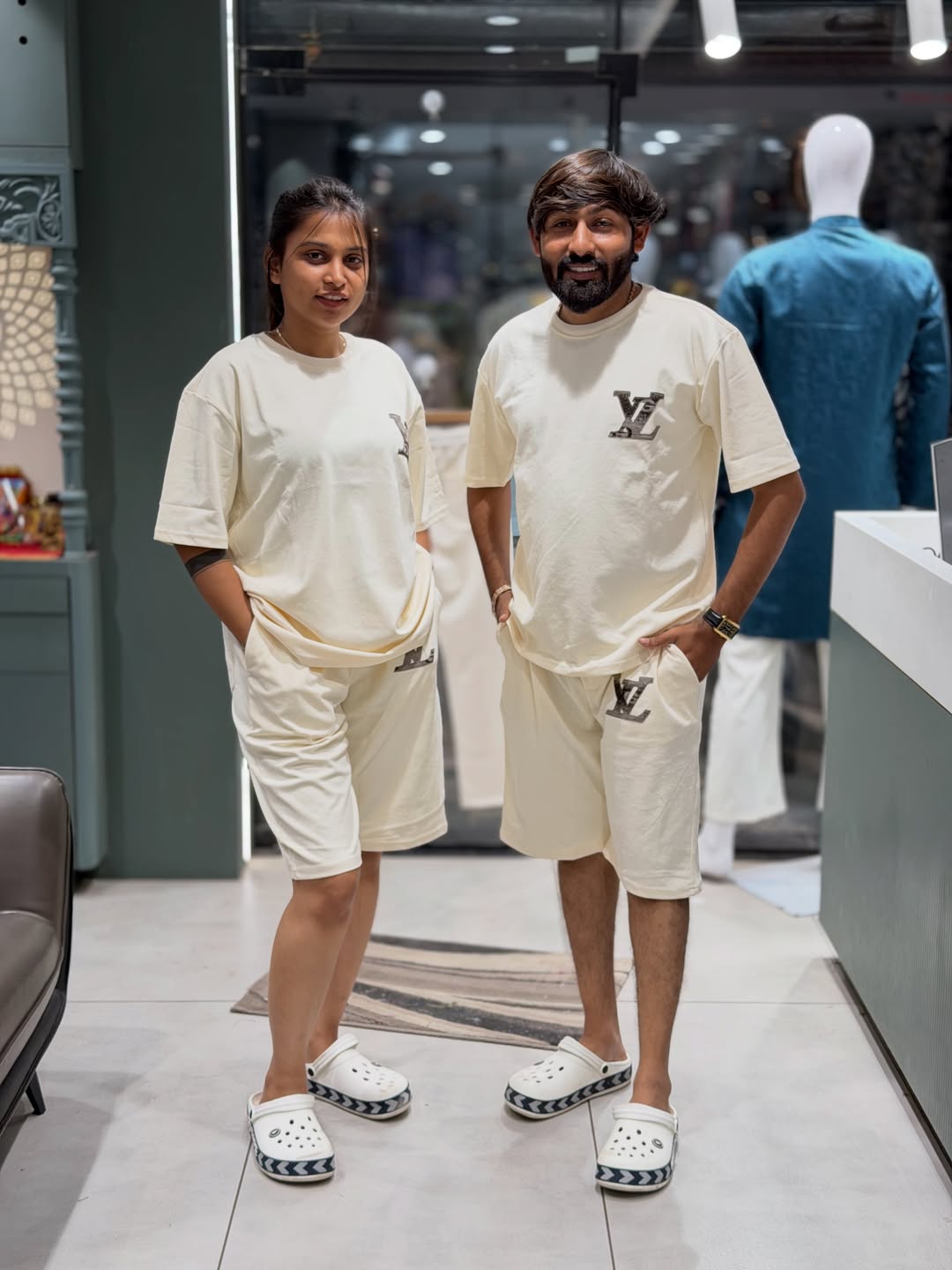 Trendy Couple Co-Ord T-Shirt & Shorts Set | Stylish Daily Wear by SHAGUN FASHION