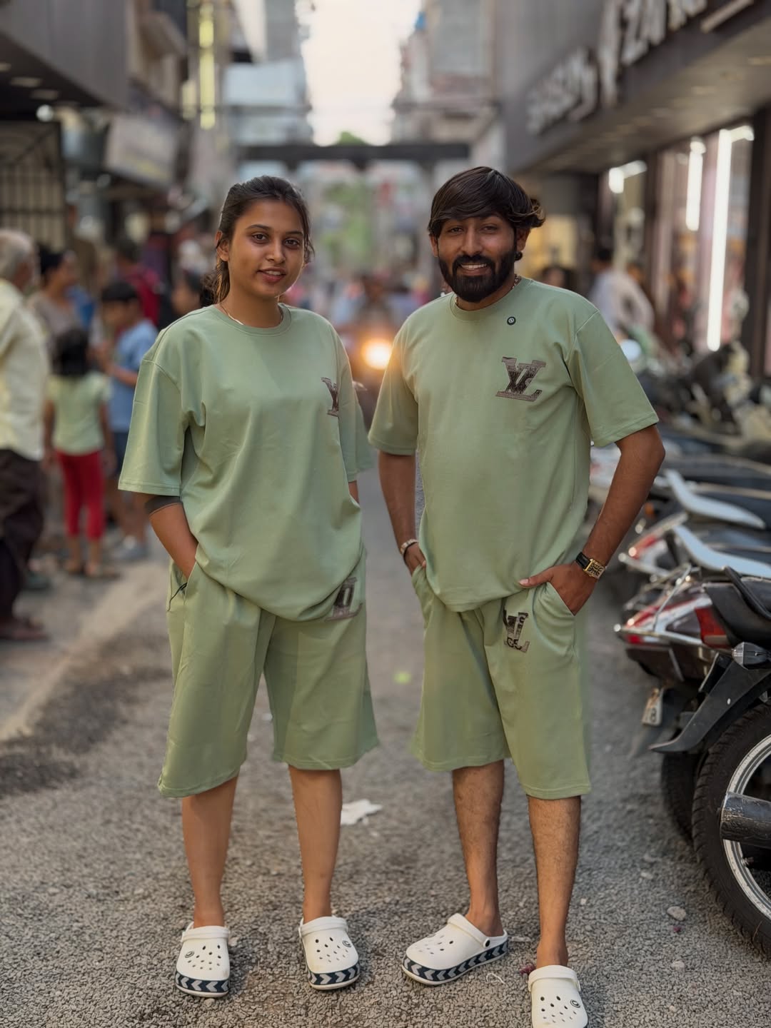 Trendy Couple Co-Ord T-Shirt & Shorts Set | Stylish Daily Wear by SHAGUN FASHION