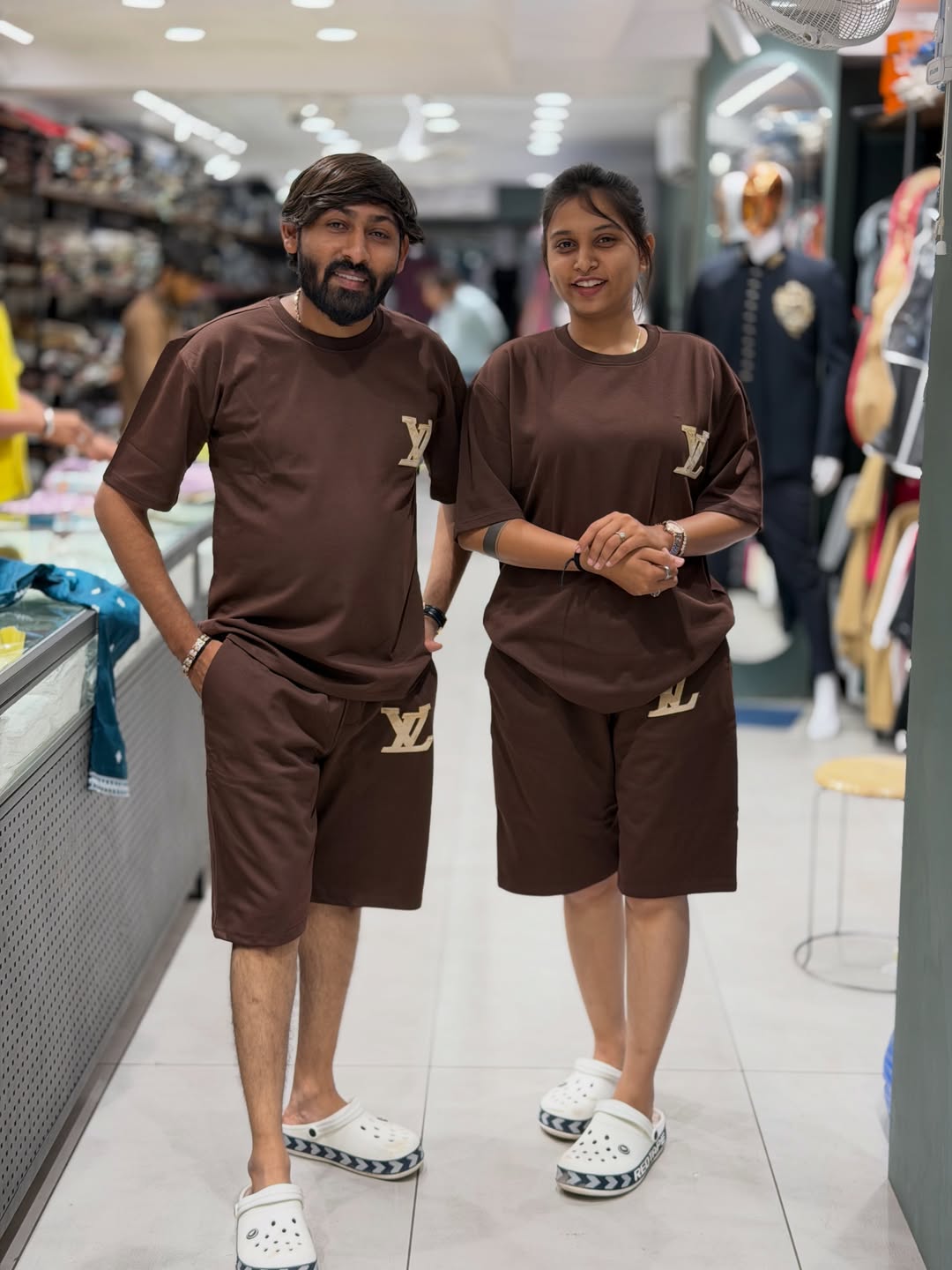 Trendy Couple Co-Ord T-Shirt & Shorts Set | Stylish Daily Wear by SHAGUN FASHION