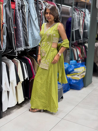 Trendy Embroidered Palazzo Suit Set For Women By SHAGUN FASHION