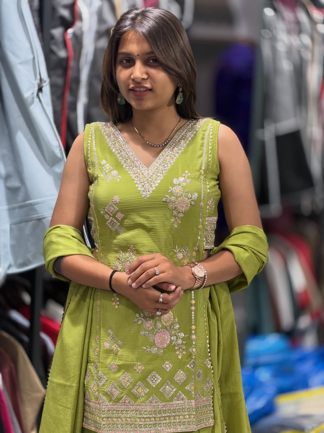 Trendy Embroidered Palazzo Suit Set For Women By SHAGUN FASHION