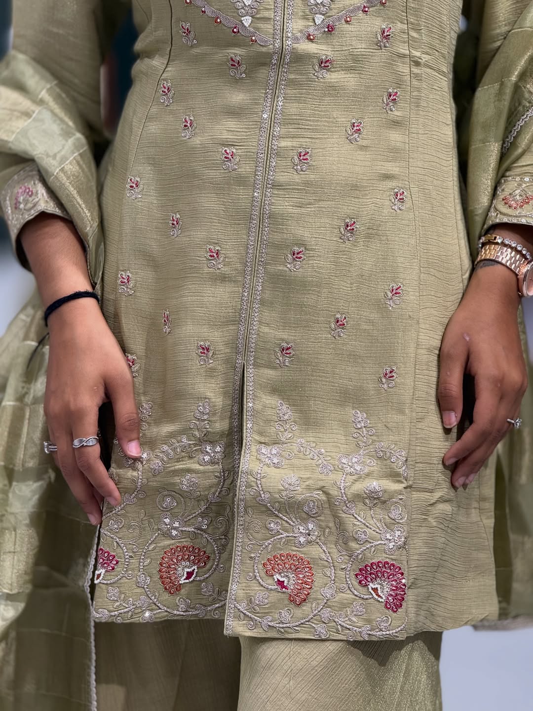 Embroidered Kurta Palazzo Set For Women By SHAGUN FASHION