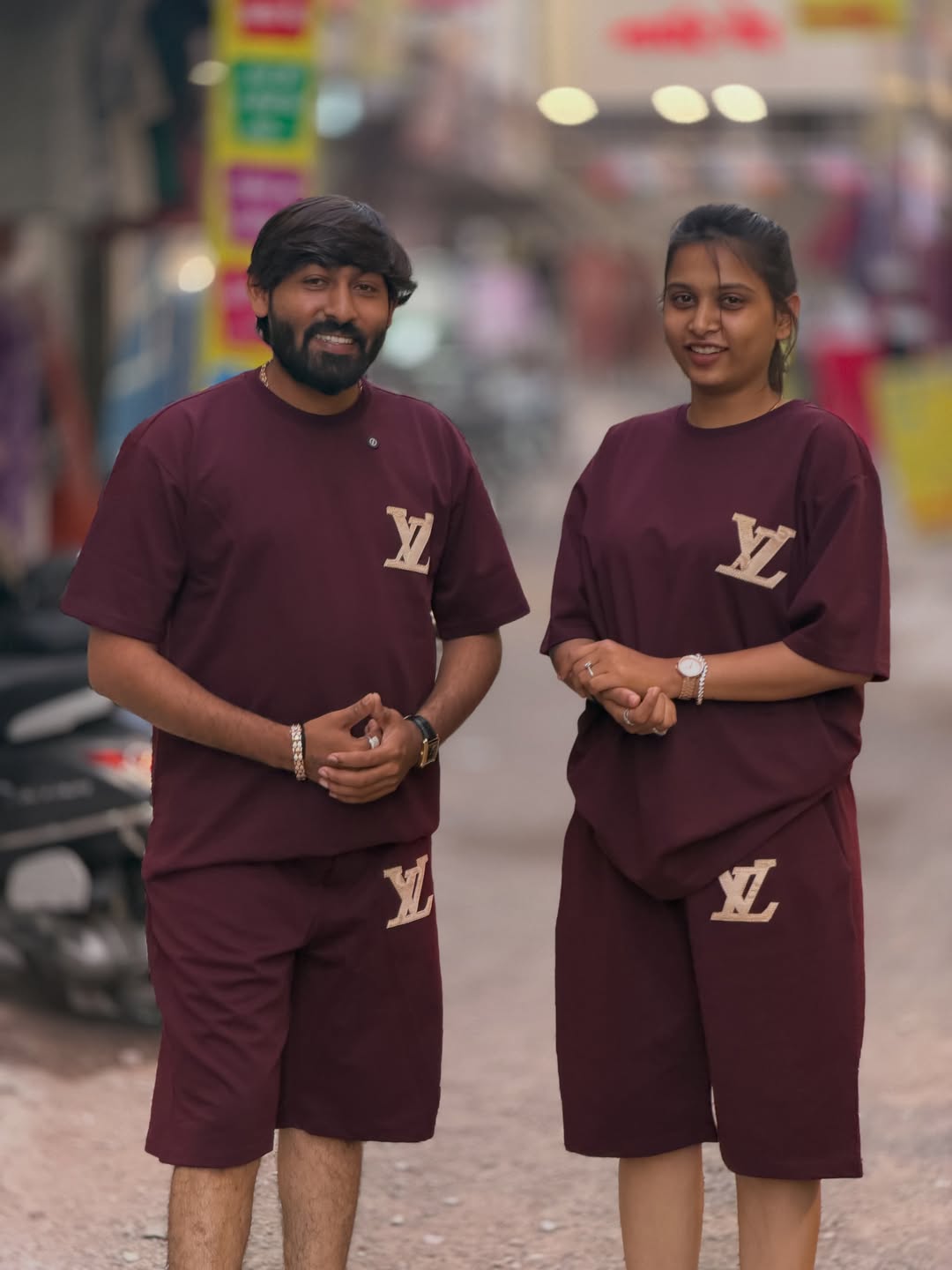 Trendy Couple Co-Ord T-Shirt & Shorts Set | Stylish Daily Wear by SHAGUN FASHION