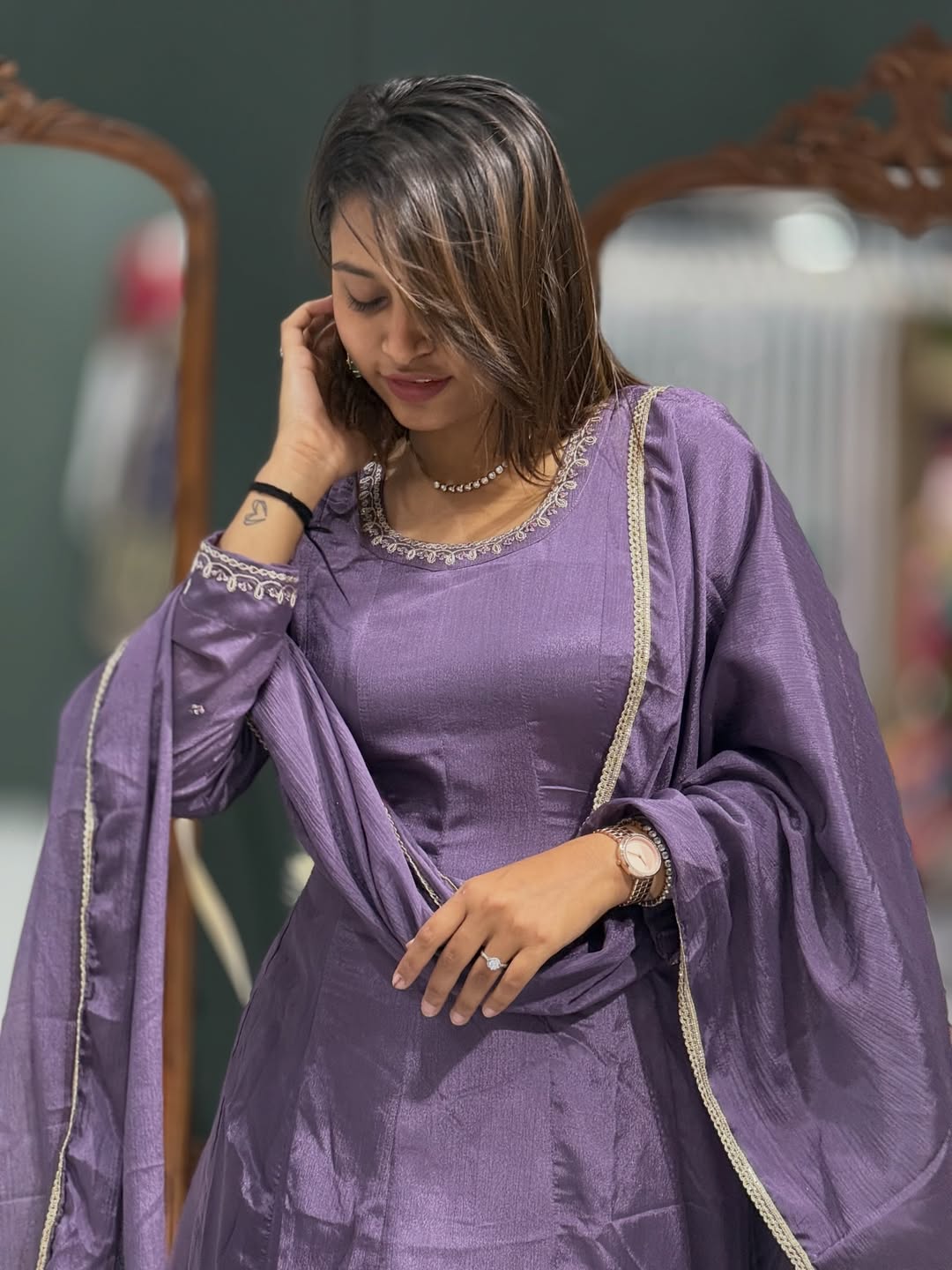SHAGUN FASHION Women’s Beautiful Embroidered Kurta Palazzo Dupatta Set