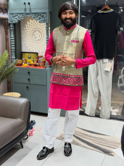 Exclusive Couple Matching Ethnic Outfit Set by SHAGUN FASHION