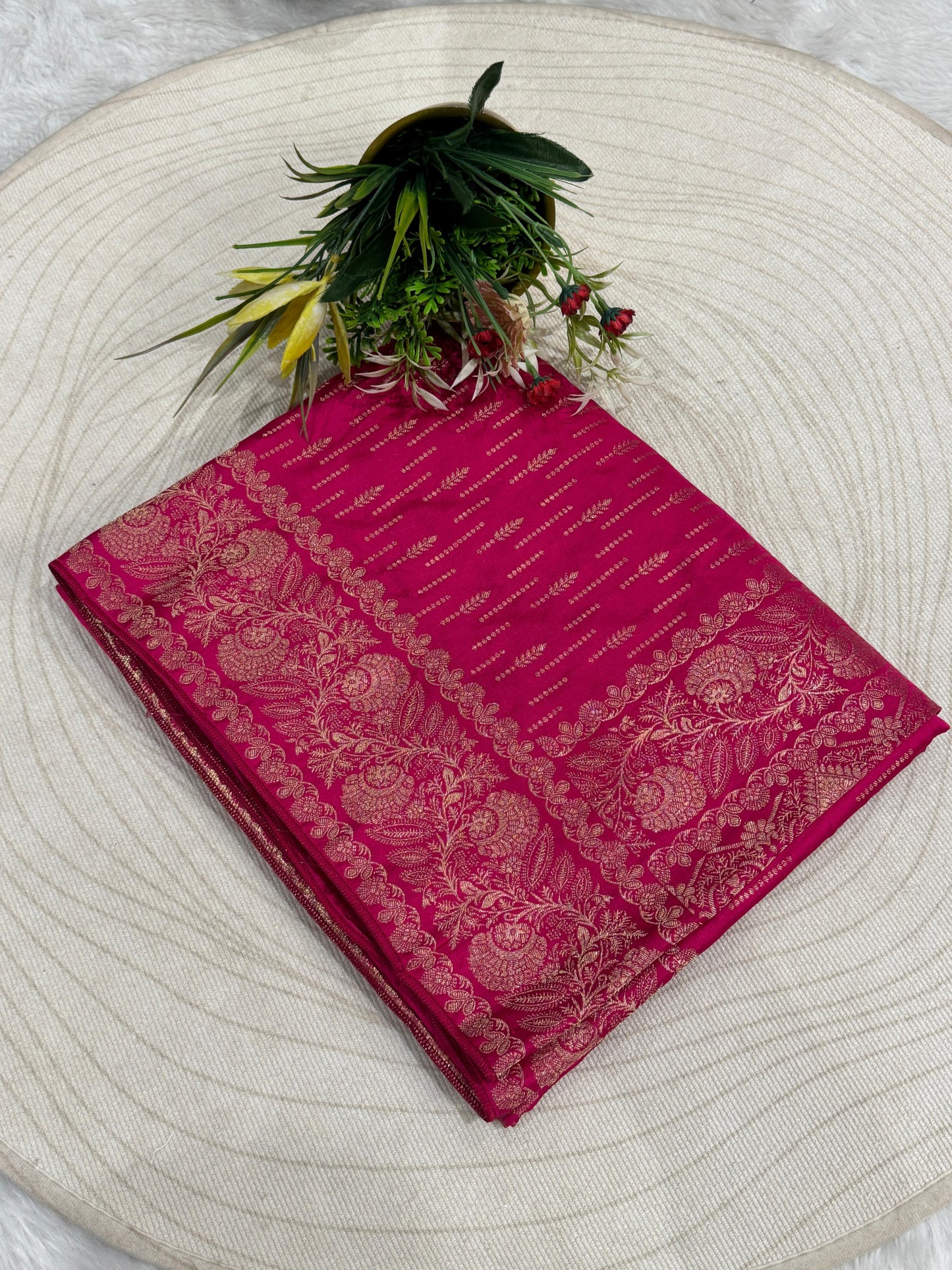 Affordable Silk Saree with Vivid Work – Elegant Silk Fabric and Stunning Designs ✨🌸