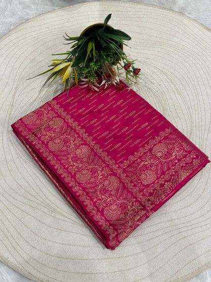 Affordable Silk Saree with Vivid Work – Elegant Silk Fabric and Stunning Designs ✨🌸
