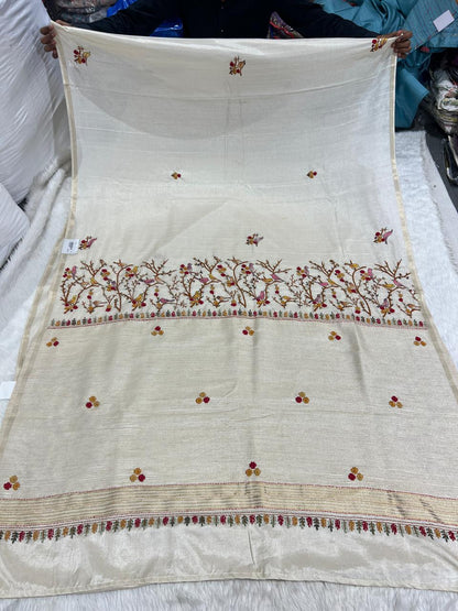 Luxury Party Wear Cotton Saree with Dhaga Work | Fancy Designer Saree by Shagun Fashion 👗✨