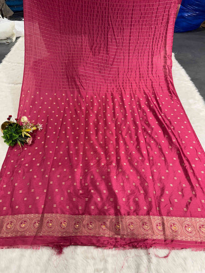 Heavy Designer Silk Saree with Elephant Pallu & Peacock Border Work | Party Wear Saree by Shagun Fashion 🦚🐘✨