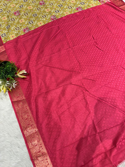 "Traditional Patola Style Saree with Rich Zari Elephant Pallu 🐘 | Shagun Fashion Exclusive"