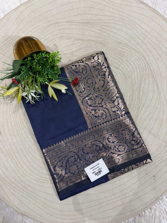 Banarasi Soft Silk Saree with Rich Gala Zari Border 🌸 | Wedding & Festive Wear by Shagun Sarees