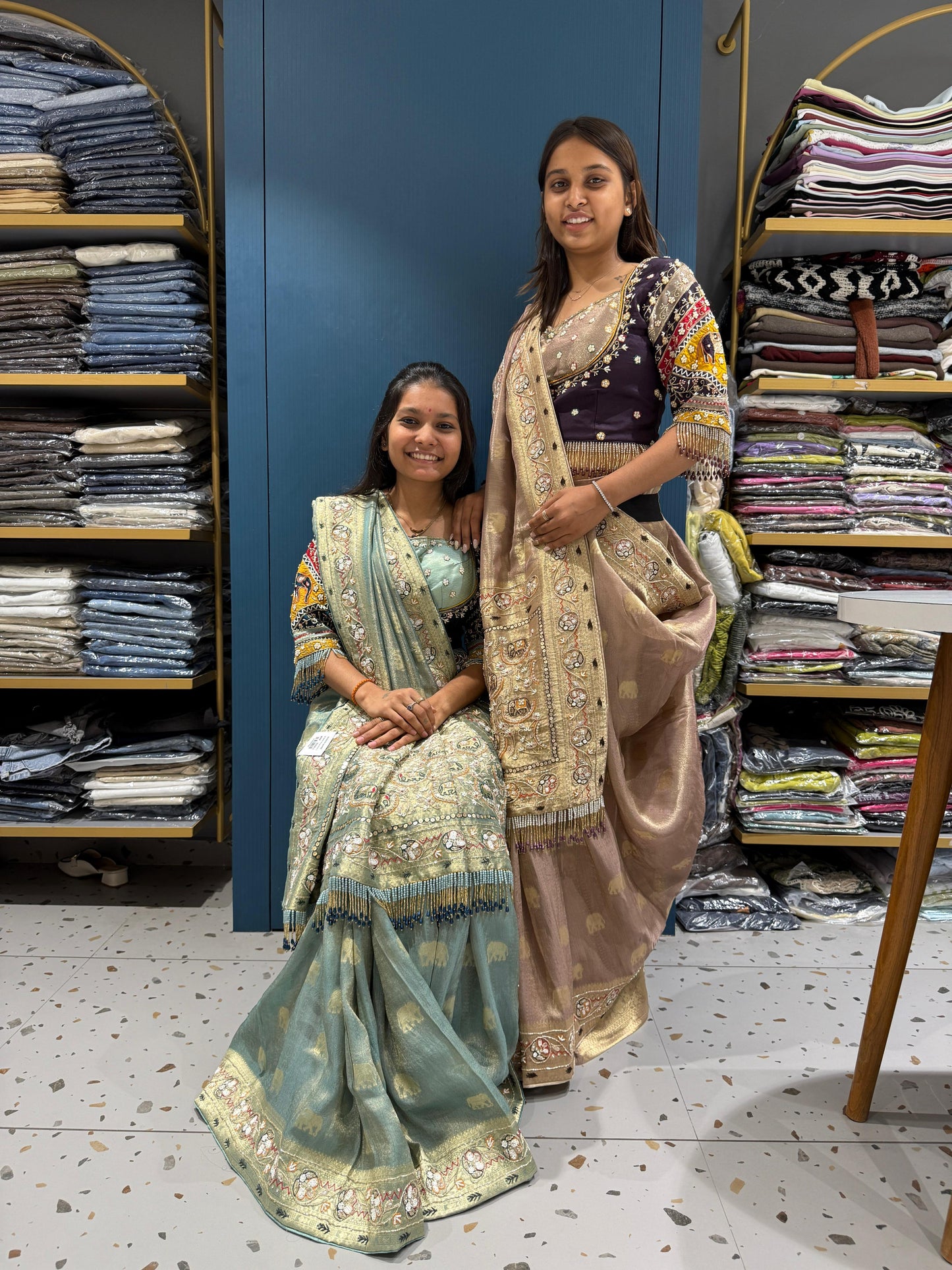 Designer Heavy Work Saree with Readymade Blouse for Wedding & Party 💫 | Shagun Sarees by Zankhi Boutique
