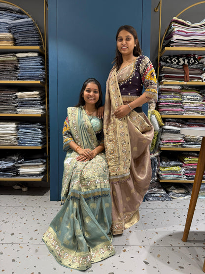 Designer Heavy Work Saree with Readymade Blouse for Wedding & Party 💫 | Shagun Sarees by Zankhi Boutique