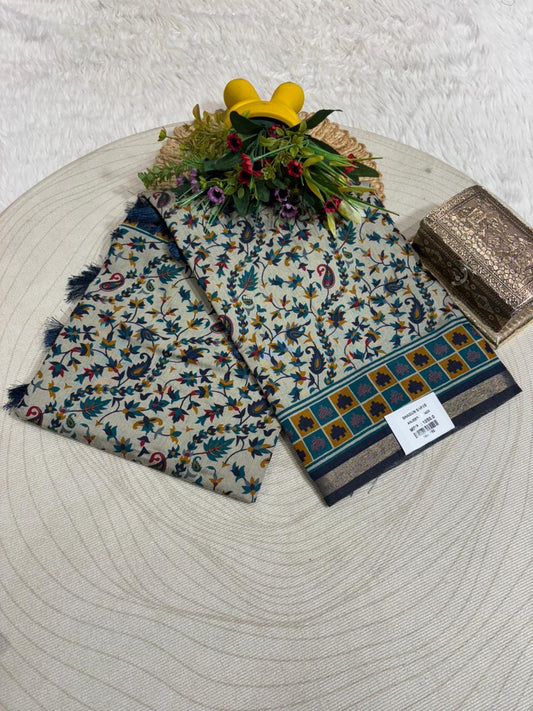 Loose Floral & Paisley Casual Sarees by Zankhi Boutique