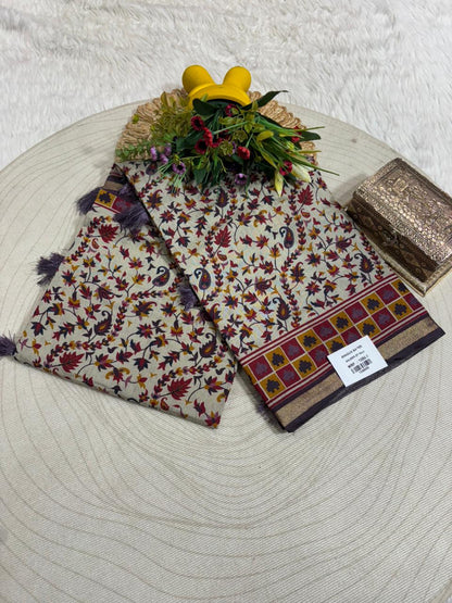 Loose Floral & Paisley Casual Sarees by Zankhi Boutique