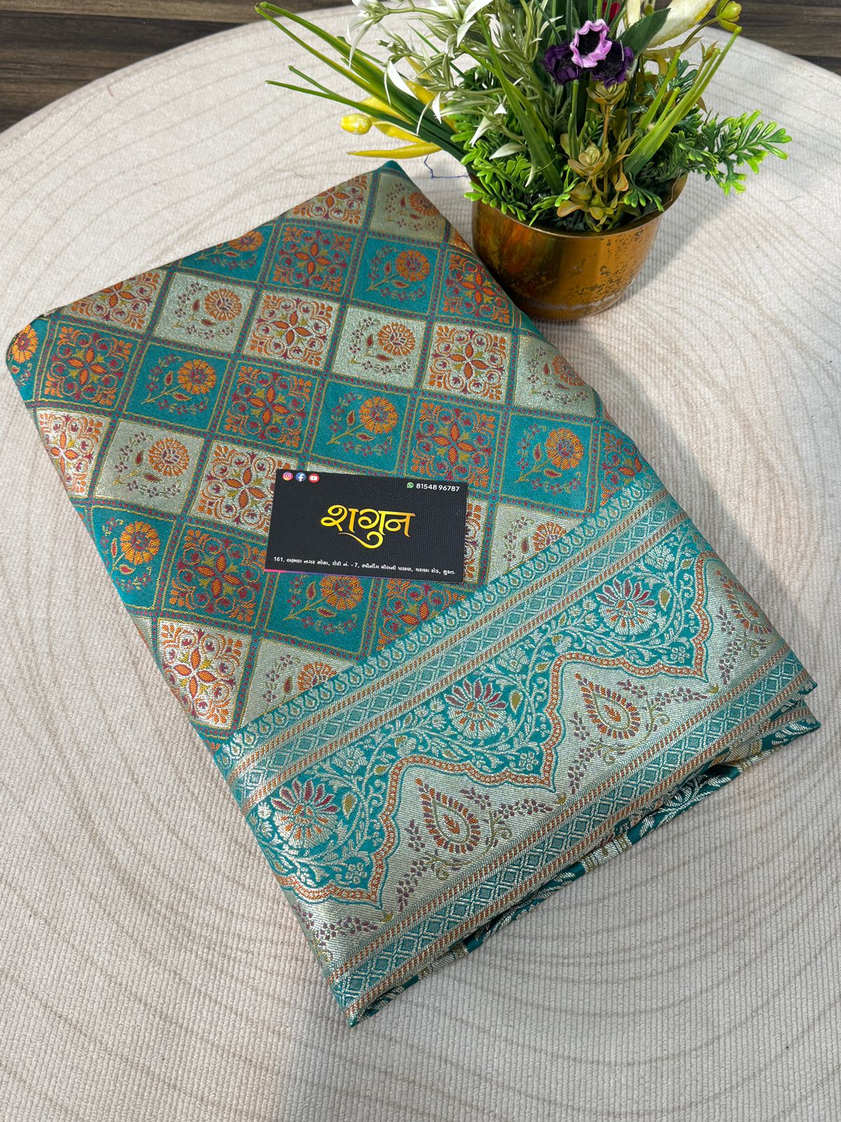 Silk Saree with Zari Weaving & Paisley Pallu | Festive & Wedding Wear