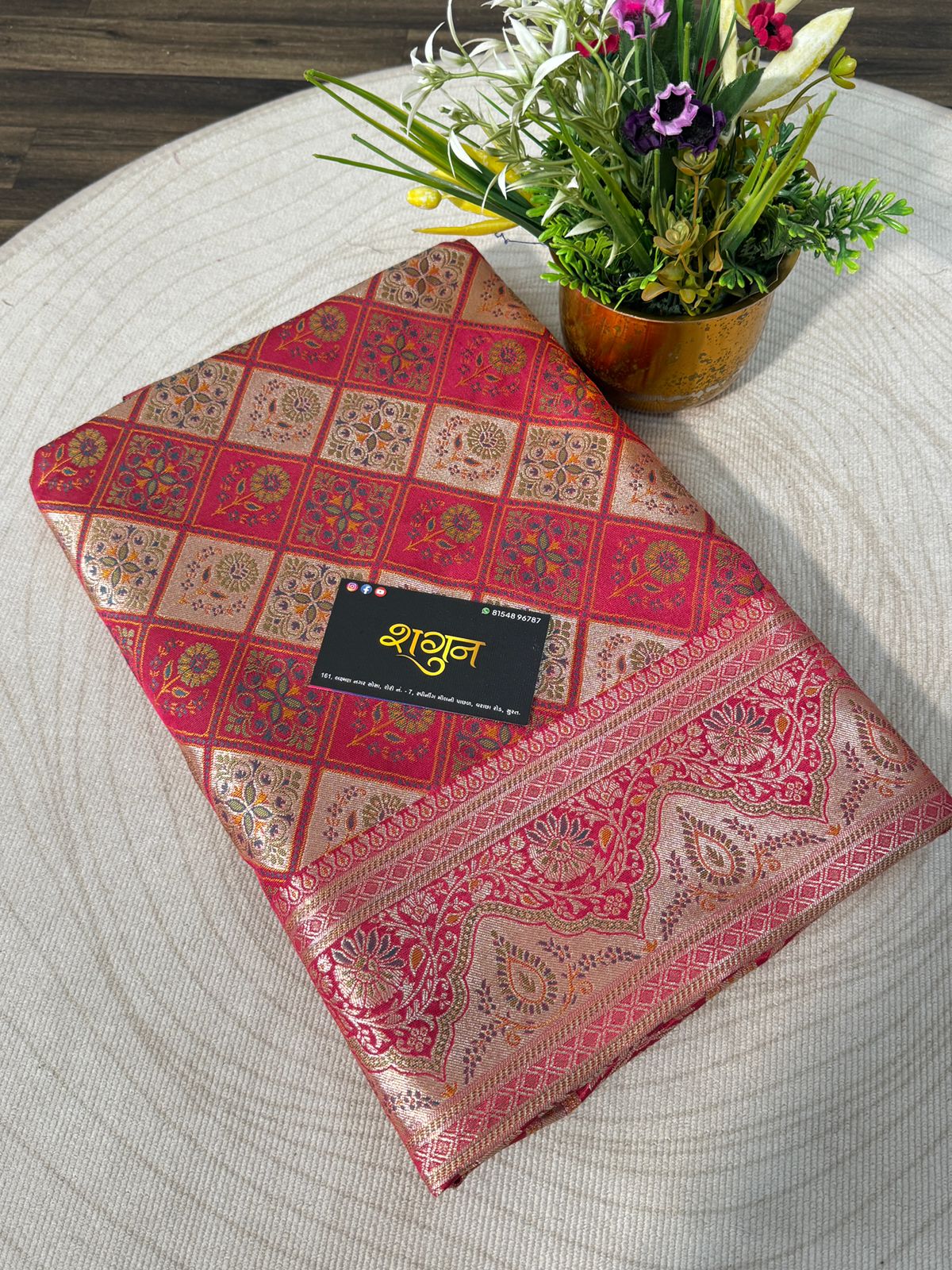 Silk Saree with Zari Weaving & Paisley Pallu | Festive & Wedding Wear